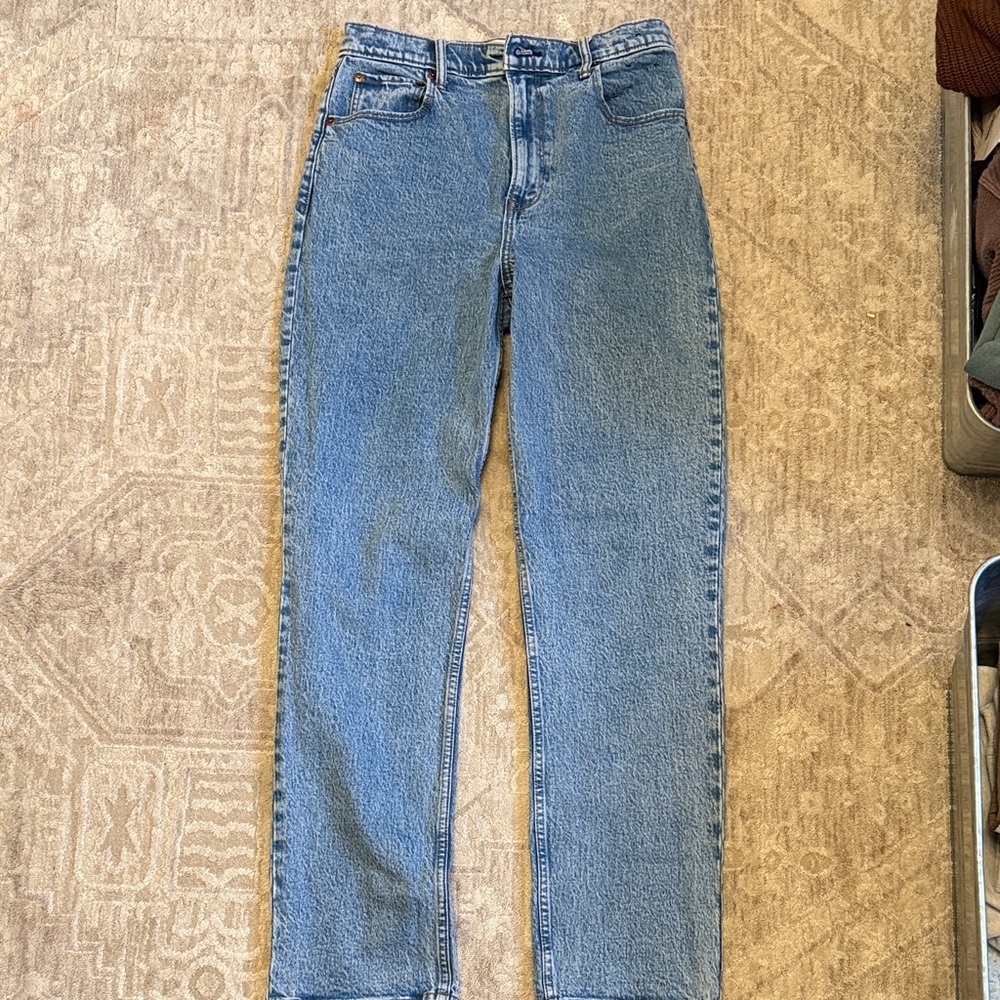 Abercrombie & Fitch Classic Blue Straight Leg Jeans